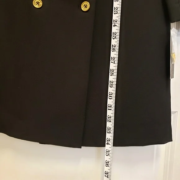 SHARAGANO Black Long Sleeve Double-Breasted Tailored Blazer Dress—NWT—10P - Picture 16 of 16